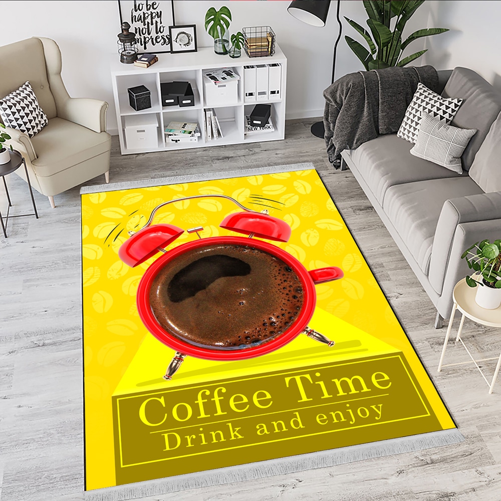 فرشینه طرح قهوه Coffee Time – مدل DA‑4001