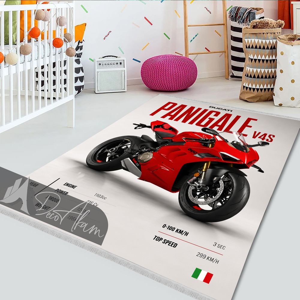 فرشینه موتور دوکاتی Panigale V4S کد DA-4035 مناسب اتاق جوان