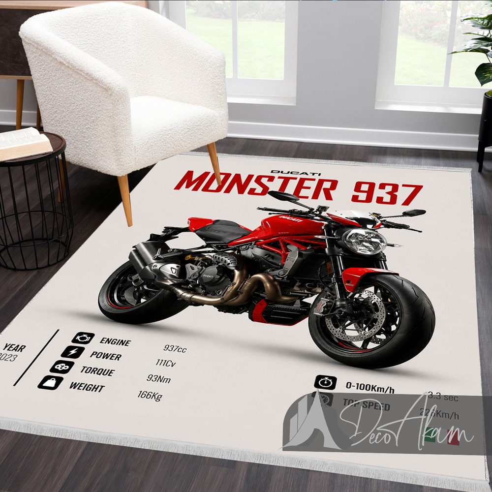 فرشینه موتور دوکاتی Monster 937 کد DA-4041 مناسب اتاق جوان
