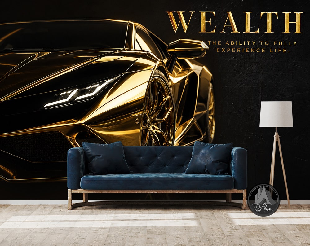 پوستر دیواری انگیزشی ثروت Wealth کد DA-4044 مناسب اتاق کار