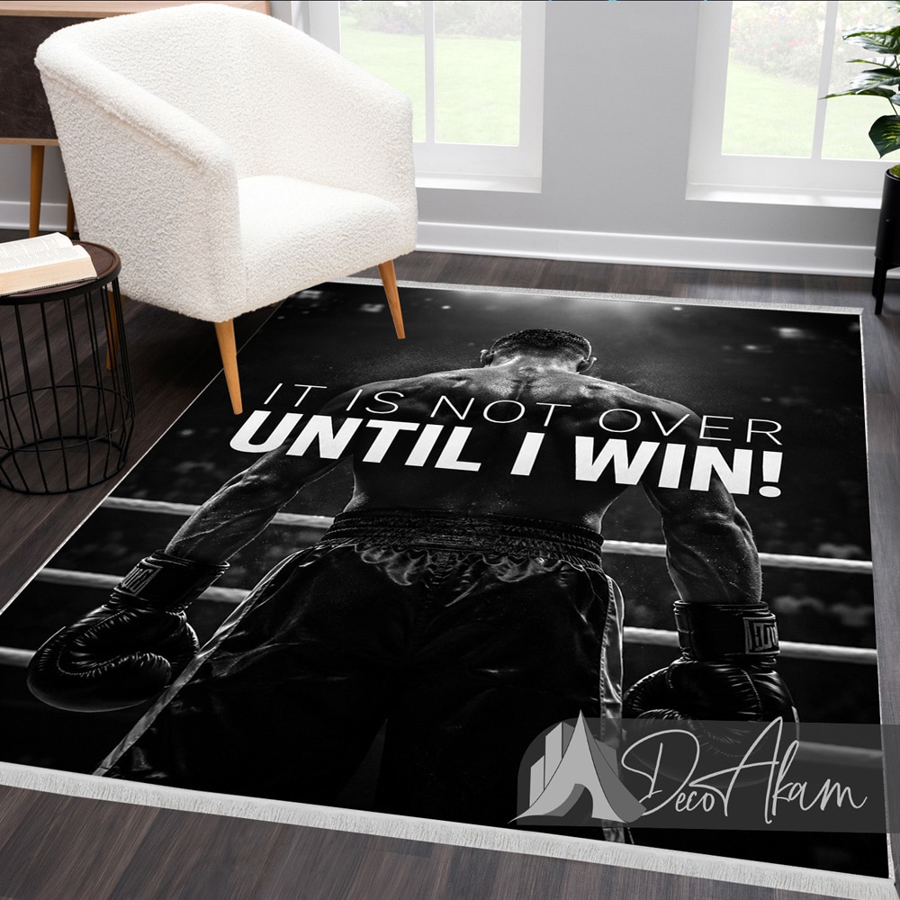 فرشینه انگیزشی ورزشی It’s Not Over Until I Win کد DA-4045 مناسب باشگاه