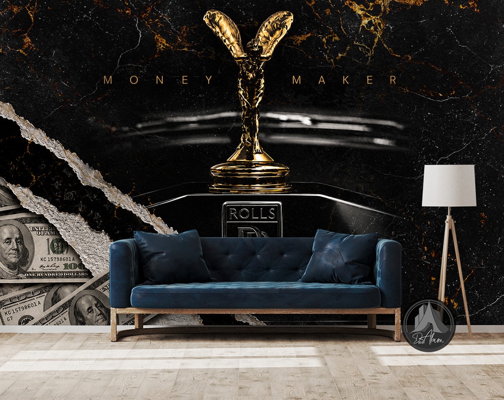 پوستر دیواری انگیزشی ثروت Money Maker کد DA-4049 مناسب اتاق کار