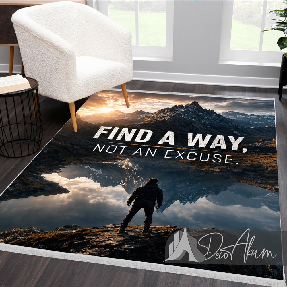 فرشینه انگیزشی Find A Way Not An Excuse کد DA-4050 مناسب اتاق کار